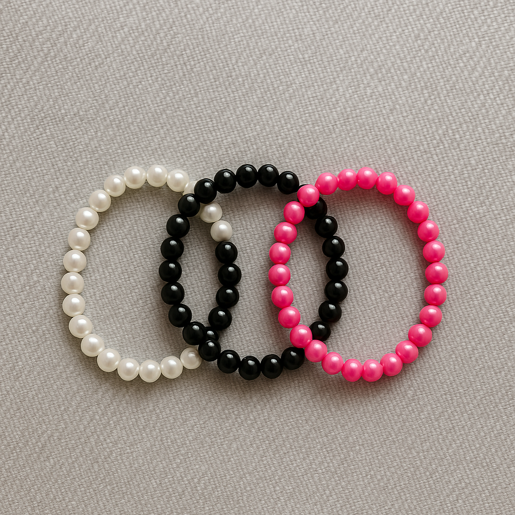 Elegantes Perlenarmbänder Set (3er-Pack)