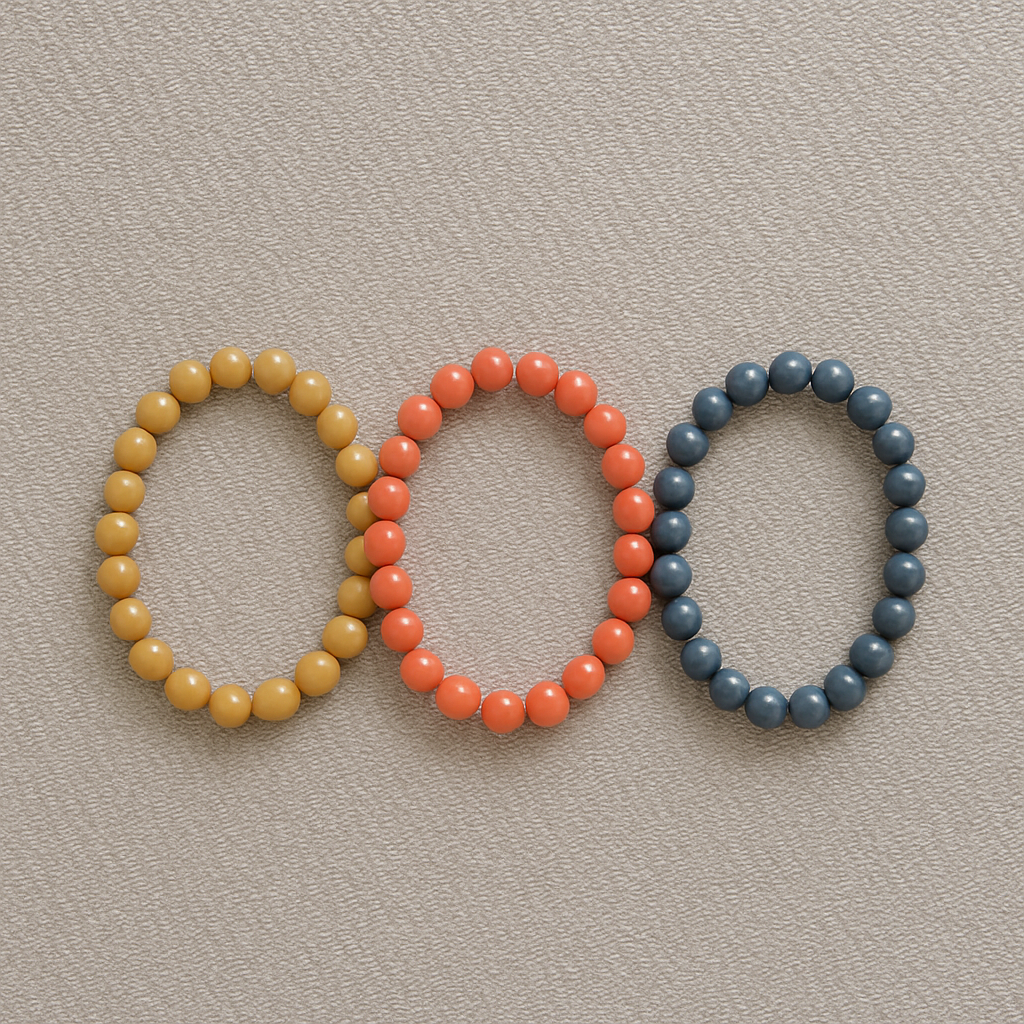 Stilvolles Perlenarmbänder Set (3er-Pack)