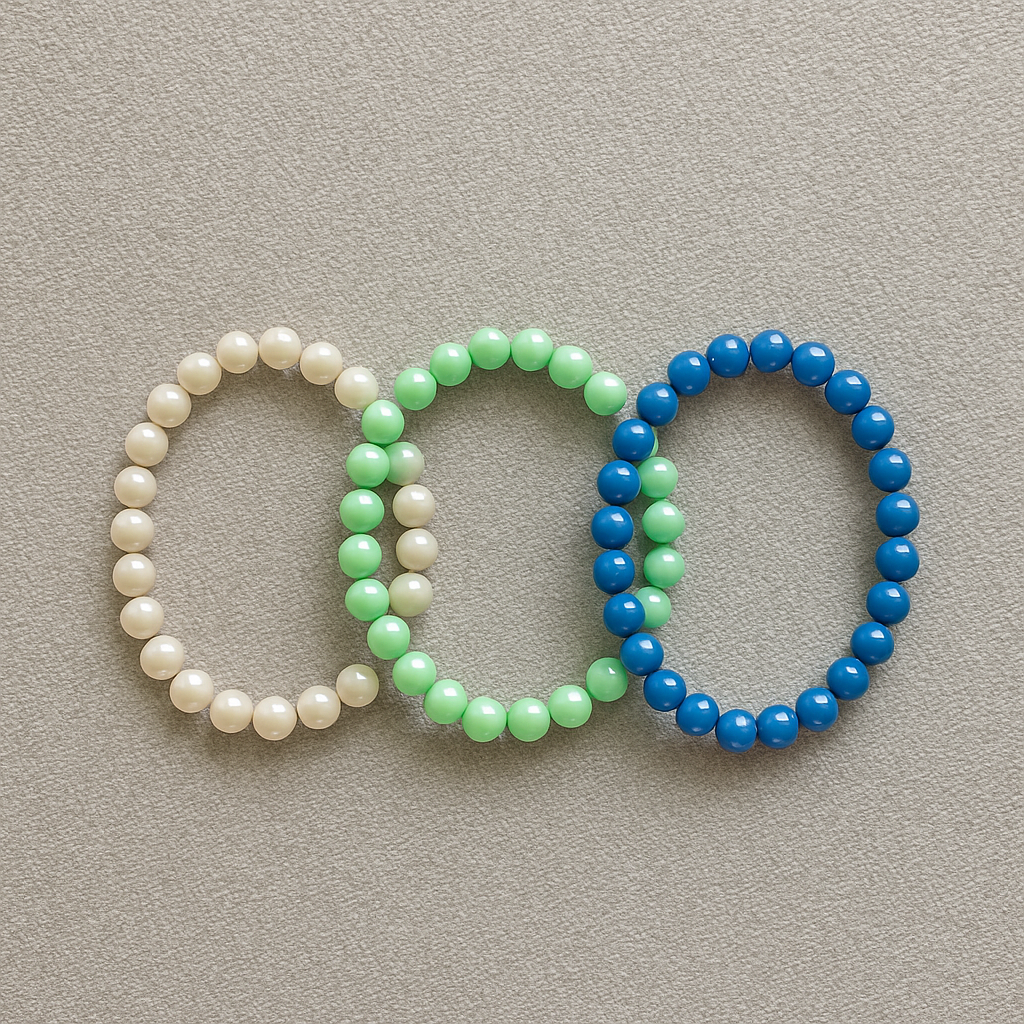 Frisches Perlenarmbänder Set (3er-Pack)