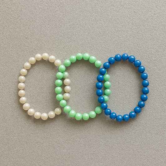 Frisches Perlenarmbänder Set (3er-Pack)